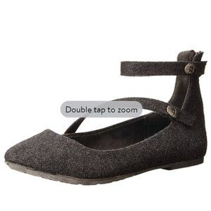 Blowfish Ranton Fabric Round Toe Ankle Strap Ballet Flats